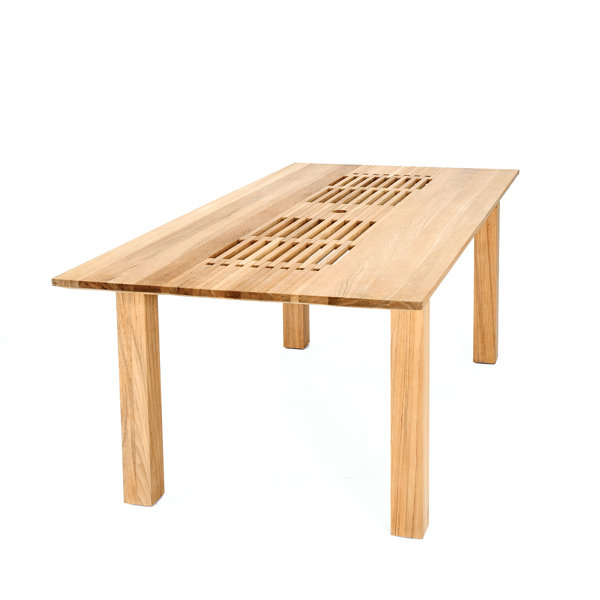 OASIQ Hamilton Teak Outdoor Dining Table Wayfair